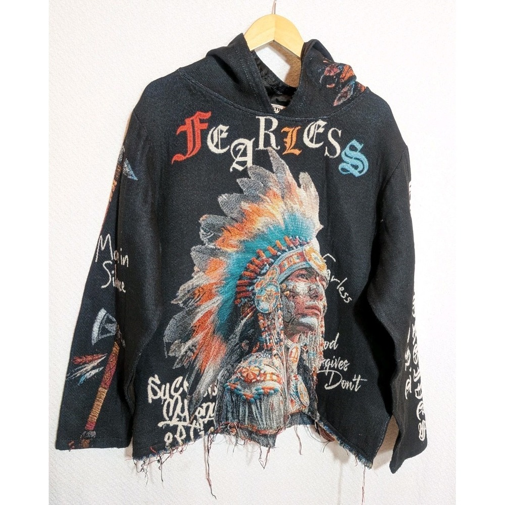 MAJESTIK Men Premium Apache Tapestry Jacquard Shirt Jacket Sz L L Southwestern